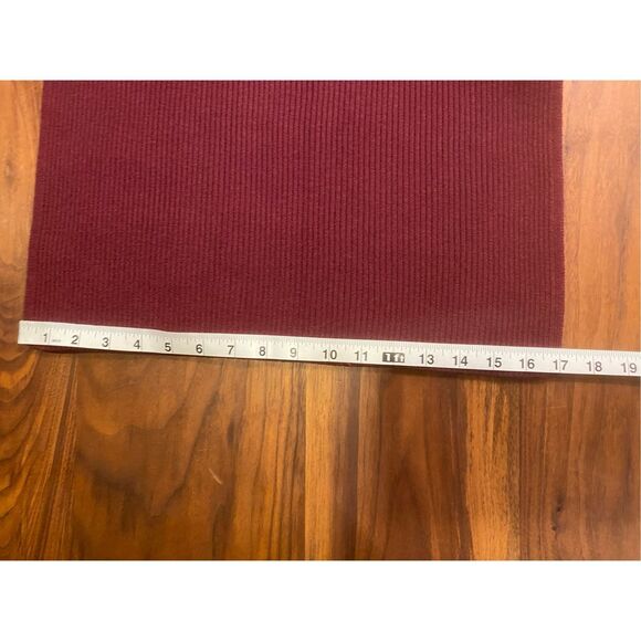Fortune + Ivy Women's Burgundy Annella Fitted Ribbed Top & Skirt Set Small NWT - Picture 11 of 16